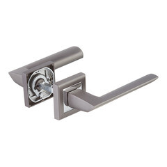 Ручка дверная Punto Blade квадратная розетка графит/хром - фото 3