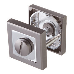 Фиксатор Punto QL GR/CP-23 квадратная розетка графит/хром - фото 3