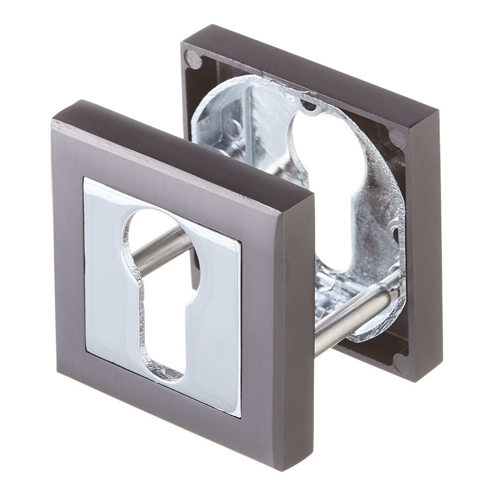 Ключевина Punto QL GR/CP-23 квадратная розетка графит/хром