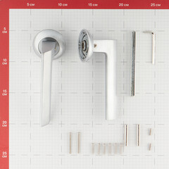 Ручка дверная Punto Blade круглая розетка сатинированный хром - фото 4