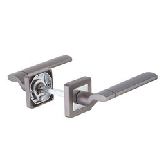 Ручка дверная Punto Galaxy квадратная розетка графит/хром - фото 4