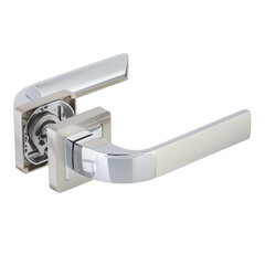 Ручка дверная Punto Orion квадратная розетка матовый никель/хром - фото 3