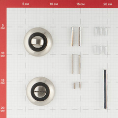 Фиксатор Punto TL SN/CP-3 круглая розетка матовый никель/хром - фото 2