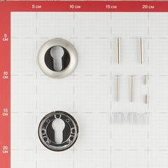Ключевина Punto TL SN/CP-3 круглая розетка матовый никель/хром - фото 3