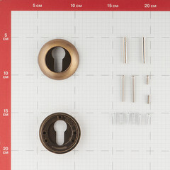 Ключевина Punto TL ABG-6 круглая розетка зеленая бронза - фото 2