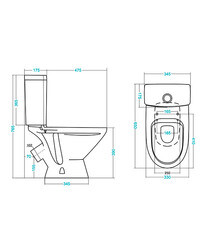Унитаз-компакт Santek Лига с косым выпуском с сиденьем пластик белый (1.WH30.2.197) - фото 8