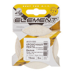 Лента кромочная 19 мм меламин с клеем белая (5 м) - фото 2