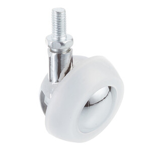 Ролик шариковый с резьбовым штифтом d40 мм (хром)