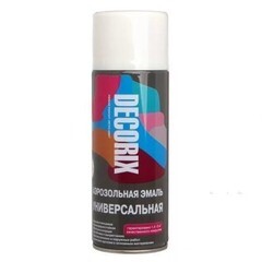 Эмаль аэрозольная Decorix А24 белая матовая 520 мл