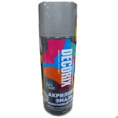 Эмаль аэрозольная Decorix молотковая серебристая глянцевая 520 мл