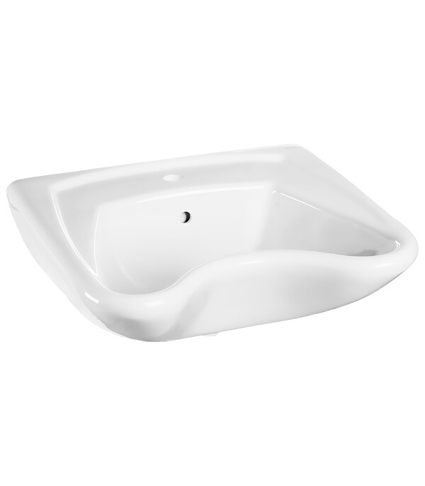 Изображение товара Раковина хирургическая подвесная Keramin 65 см белая с креплениями, санитарное изделие для медучреж