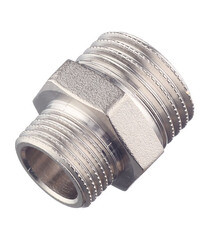 Изображение товара Ниппель переходной Stout 1/2 НР(ш) х 3/8 НР(ш) латунный (SFT-0004-001238)