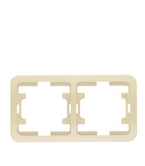 Рамка Makel Mimoza двухместная бежевая (32012) - фото 3