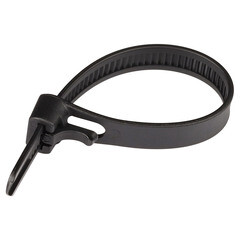 Изображение товара Стяжка кабельная Европартнер 200х7,5 мм многоразовая нейлоновая черная (15 шт.)