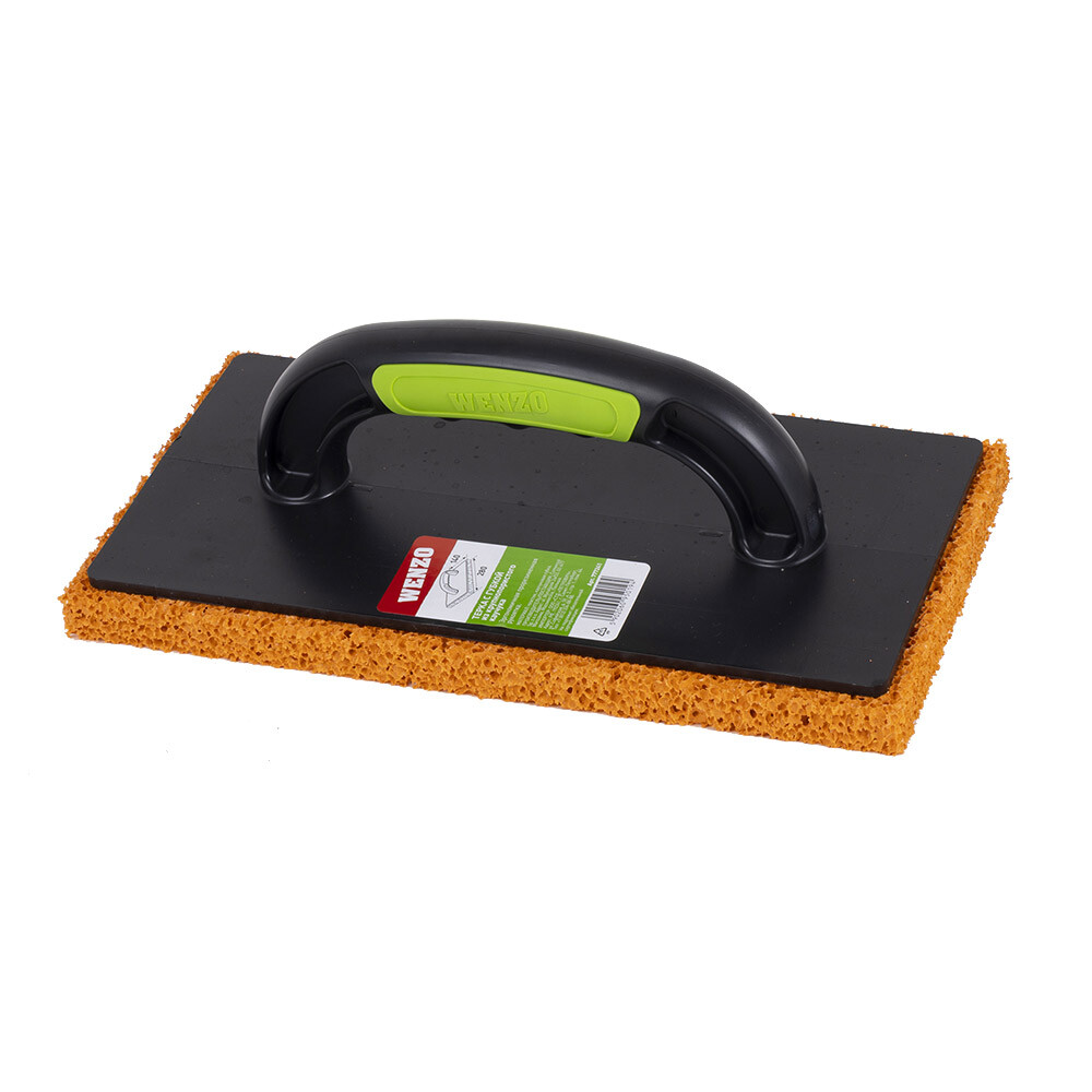 Изображение товара Терка пластиковая Wenzo 280х140 мм с губкой из крупнопористого каучука
