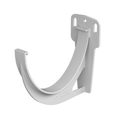 Кронштейн желоба Технониколь пластиковый d125 мм белый RAL 9003 - фото 1