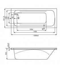 Каркас для ванны акриловой Roca BeeСool 180х80 см с монтажным набором (Z.RU93.0.278.6) - фото 3