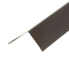 Профиль угловой универсальный PL 19х24х3000 мм Албес черный матовый - фото 2