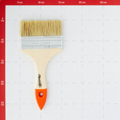 Кисть натуральная щетина деревянная ручка Sparta 100х9 мм для масляных красок и лаков - фото 2