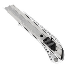 Нож строительный Вихрь 18 мм с ломающимся лезвием металлический корпус с автофиксатором - фото 1