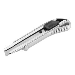 Нож строительный Вихрь 18 мм с ломающимся лезвием металлический корпус с автофиксатором - фото 2