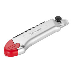 Нож строительный Hesler 25 мм с сегментированным лезвием стальной корпус - фото 4