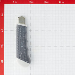 Нож строительный КМ 18 мм с ломающимся лезвием корпус из ABS-пластика - фото 2