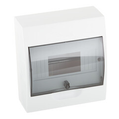 Изображение товара Щит распределительный навесной Systeme Electric City9 пластиковый IP40 200х184х94 мм 8 модулей прозрачная дверь