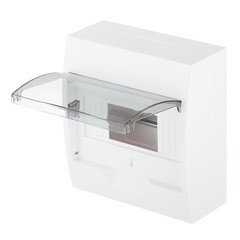 Щит распределительный навесной Systeme Electric City9 пластиковый IP40 200х184х94 мм 8 модулей прозрачная дверь - фото 2