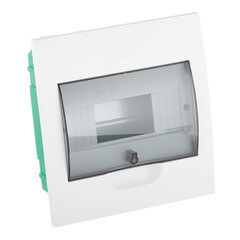 Щит распределительный встраиваемый Systeme Electric City9 пластиковый IP40 222х208х92 мм 8 модулей прозрачная дверь - фото 1