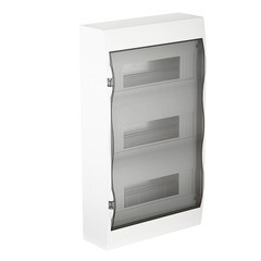 Изображение товара Щит распределительный навесной Systeme Electric City9 пластиковый IP40 451х256х96 мм 36 модулей прозрачная дверь