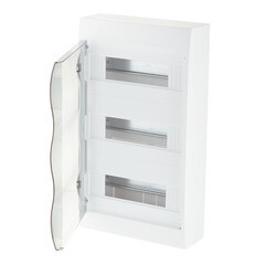 Щит распределительный навесной Systeme Electric City9 пластиковый IP40 451х256х96 мм 36 модулей прозрачная дверь - фото 5