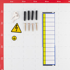 Щит распределительный встраиваемый EKF PROxima ЩРВ-12 металлический IP31 260х340х120 мм 12 модулей - фото 3