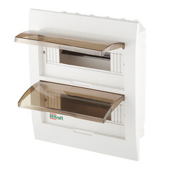 Щит распределительный встраиваемый Dekraft ЩРВ-П-24 пластиковый IP41 345х300х100 мм 24 модуля - фото 5