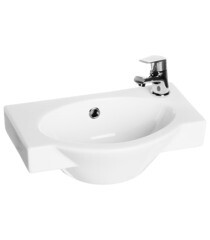 Раковина-мини Santek Форум 45 см правая подвесная белая (1.WH11.0.545) - фото 10