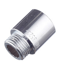 Удлинитель Stout 25 мм х 1/2 ВР(г) х 1/2 НР(ш) хром латунный (SFT-0002-001225) - фото 1