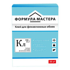 Клей для флизелиновых обоев Формула Мастера 250 гр