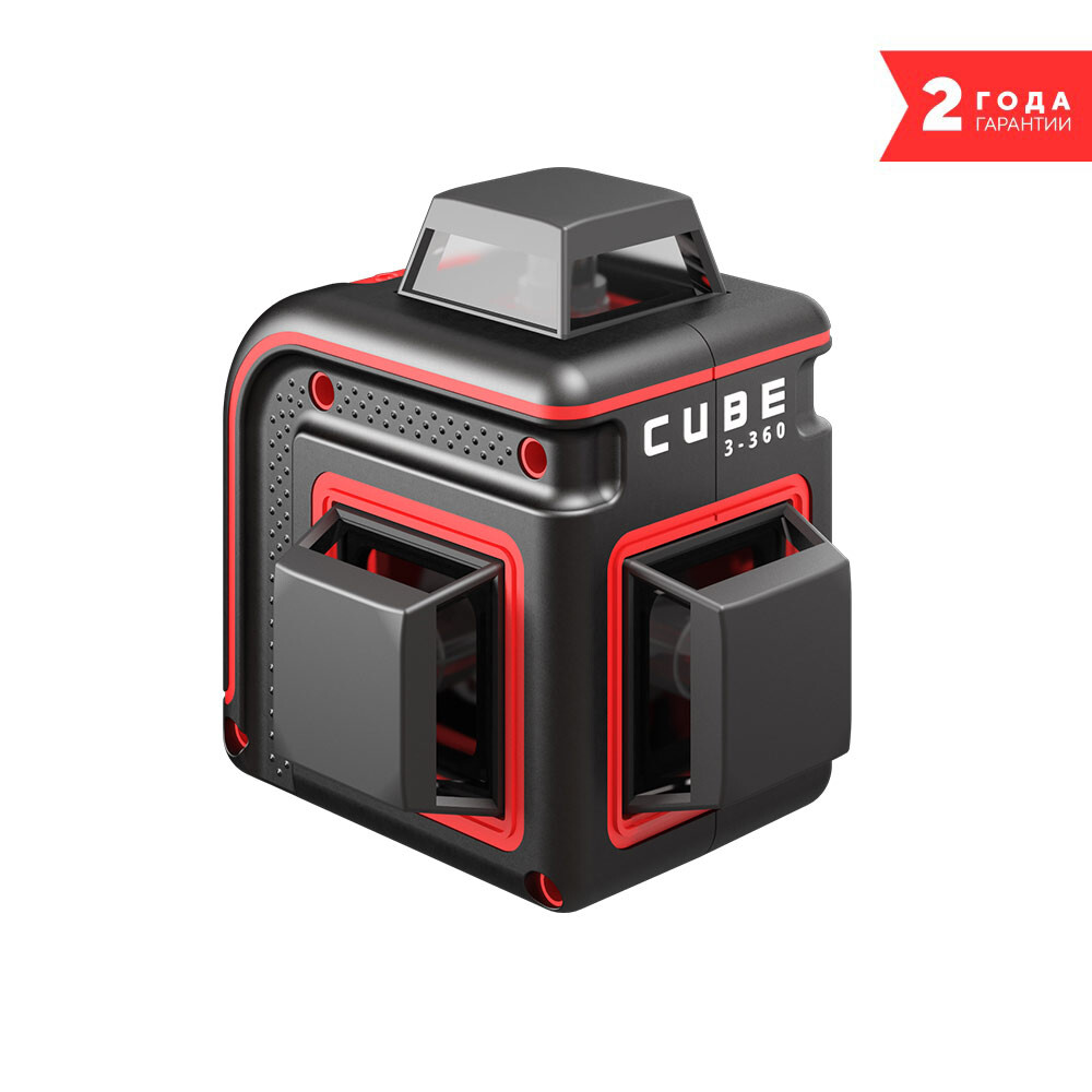 Изображение товара Лазерный уровень Ada Cube 3-360 Basic Edition с 360° лучами и приемником