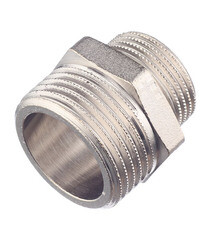 Ниппель переходной Stout 1 НР(ш) х 3/4 НР(ш) латунный (SFT-0004-000134) - фото 2