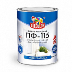 Эмаль Olecolor ПФ-115 бежевая глянцевая 1,8 кг