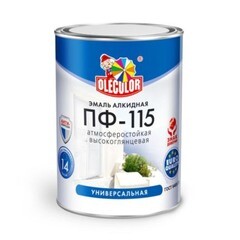 Эмаль Olecolor ПФ-115 красная глянцевая 0,8 кг