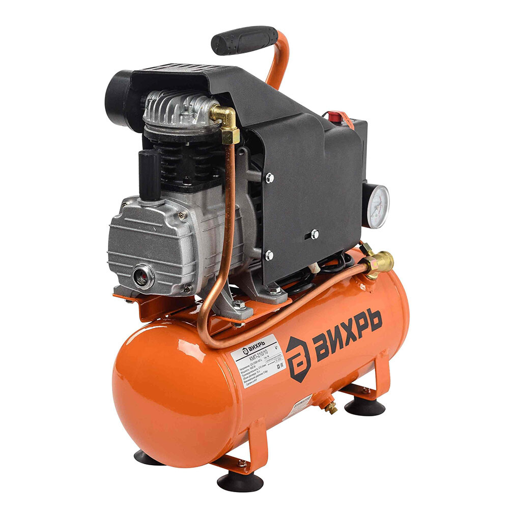 Изображение товара Компрессор масляный Вихрь КМП-210/10 10 л 1,6 кВт (74/3/1)