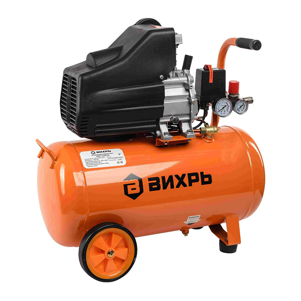 Изображение товара Компрессор Вихрь КМП-240/50 1,6 кВт, 8 бар, 240 л/мин