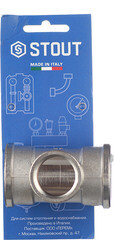 Тройник переходной Stout 1 ВР(г) х 3/4 ВР(г) х 1 ВР(г) латунный (SFT-0022-001341) - фото 6