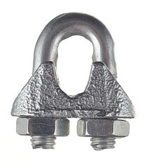 Зажим троса u-образный d5 мм DIN 741 (2 шт.) - фото 1