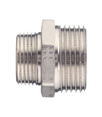 Ниппель переходной Stout 1 НР(ш) х 3/4 НР(ш) латунный (SFT-0004-000134) - фото 3