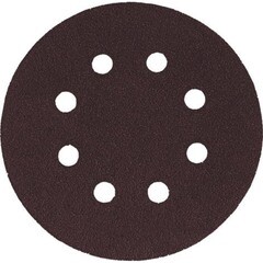Круг шлифовальный Fit на липучке d125 мм Р180 перфорированный (39668) (5 шт.)