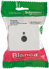 Розетка телевизионная Systeme Electric Blanca накладная белая (BLNTA000011) - фото 3