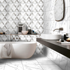 Плитка напольная Axima Виченца белый мрамор 400x400x9 мм (10 шт.=1,6 кв.м) - фото 14