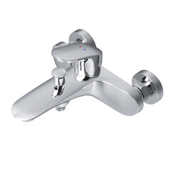 Смеситель для ванны AM.PM Like хром однорычажный с коротким изливом без лейки (F8010016) - фото 1